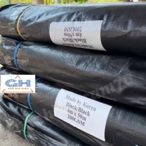 Bạt đen 2 mặt Hàn Quốc khổ 4m