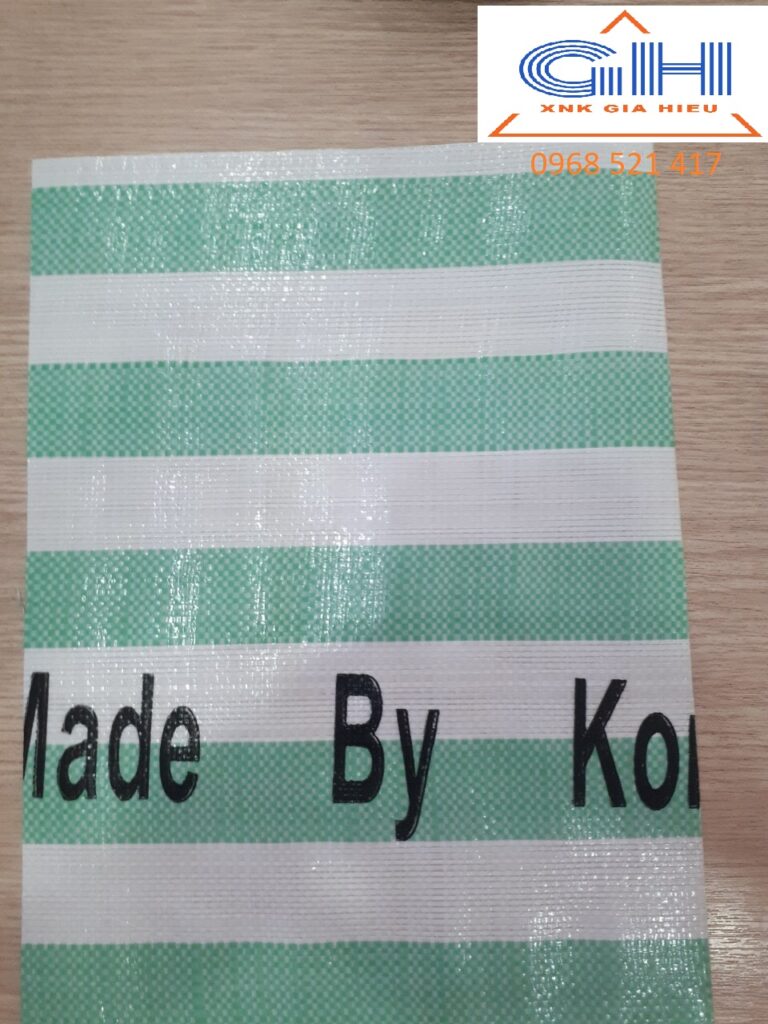 Bạt Sọc Trắng Lá-Xanh Lá Hàn Quốc