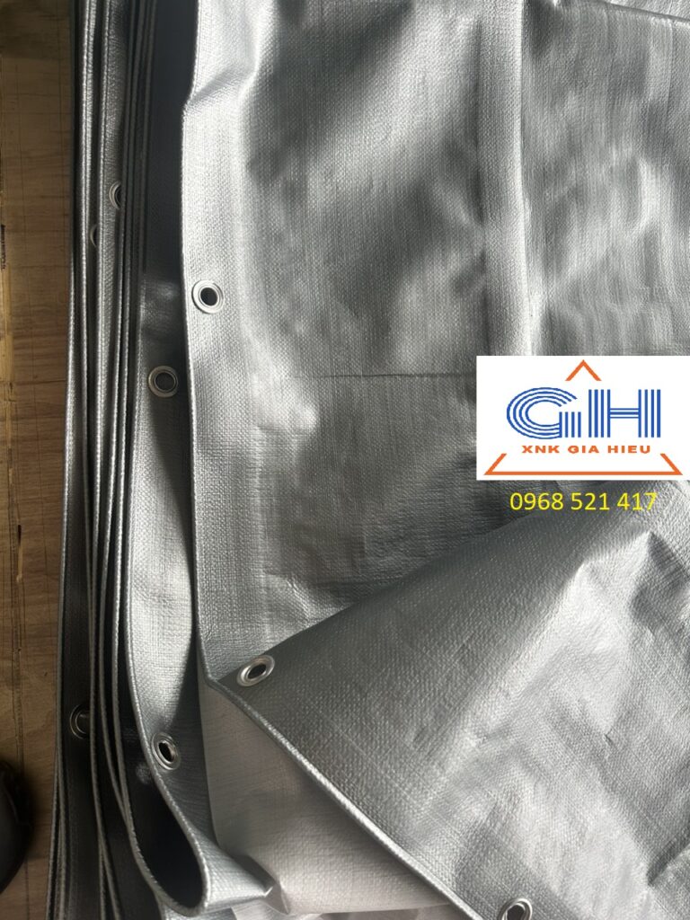 Bạt nhựa Hàn Quốc gia công ép biên, đóng khoen