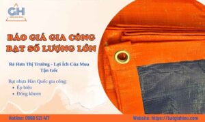Nhận gia công may ép bạt nhựa Hàn Quốc khổ lớn