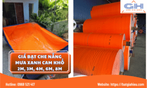 Giá Bạt Che Nắng Mưa Xanh Cam Khổ 2m, 3m, 4m, 6m, 8m – Cập Nhật 25/1/2026
